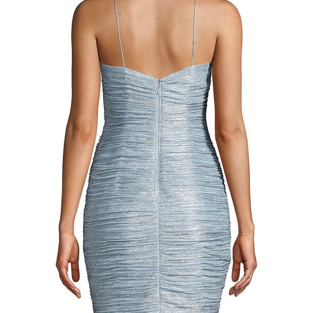 Aidan Mattox mini blue, one shoulder, size 06 dress in good condition.